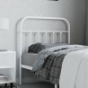 Cabeceira de cama 80 cm metal branco 1