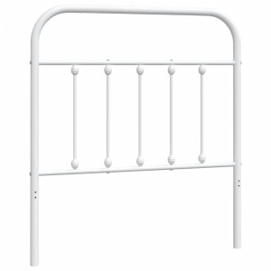 Cabecero de metal blanco 80 cm H