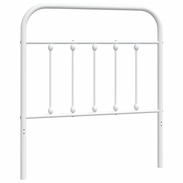 Cabeceira de cama 80 cm metal branco M 2