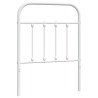 Cabecero de metal blanco 75 cm 2