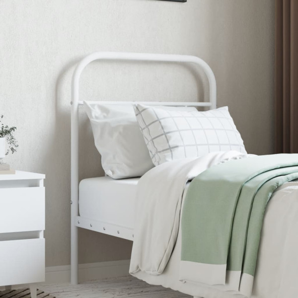 Cabeceira de cama 75 cm metal branco M 3