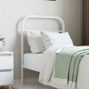 Cabeceira de cama 75 cm metal branco 3