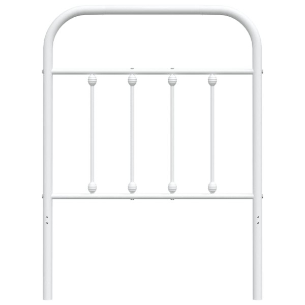 Cabeceira de cama 75 cm metal branco M 4