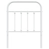 Cabecero de metal blanco 75 cm 4