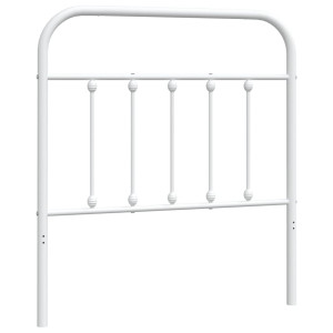 Cabeceira de cama 90 cm metal branco H