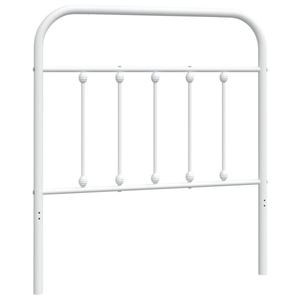 Cabecero de metal blanco 90 cm M 2
