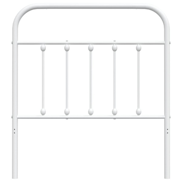 Cabeceira de cama 90 cm metal branco M 4