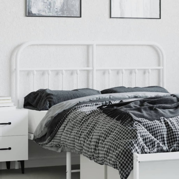 Cabeceira de cama 135 cm metal branco M 3