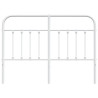 Cabecero de metal blanco 135 cm 4