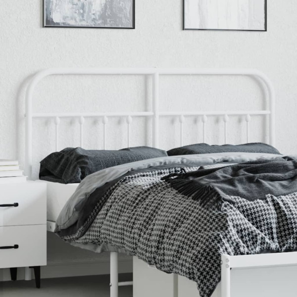 Cabeceira de cama 150 cm metal branco M 3