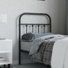 Cabeceira de cama 75 cm metal preto 1