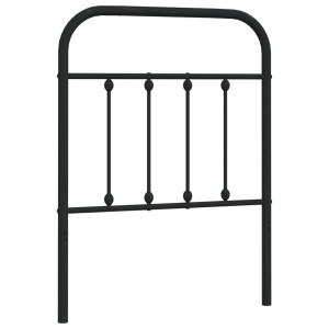 Cabecero de metal negro 75 cm H