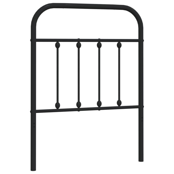 Cabeceira de cama 75 cm metal preto M 2