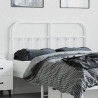 Cabeceira de cama 120 cm metal branco 3