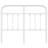Cabeceira de cama 120 cm metal branco 4