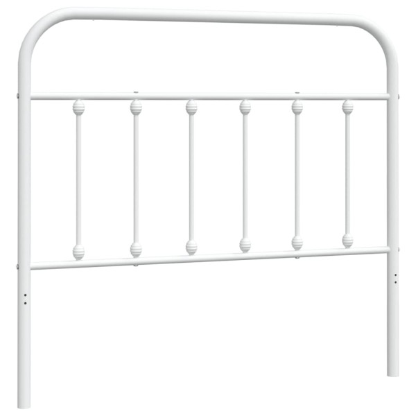 Cabeceira de cama 107 cm metal branco M 2