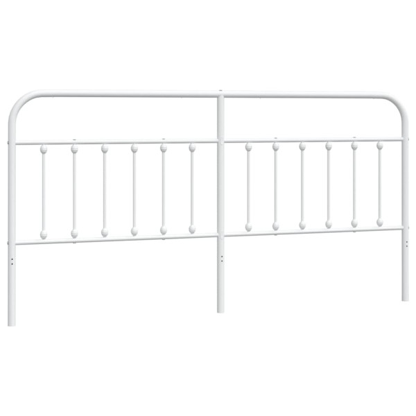 Cabeceira de cama 200 cm metal branco M 2