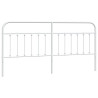 Cabeceira de cama 200 cm metal branco 2