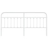 Cabeceira de cama 193 cm metal branco 4