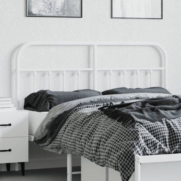 Cabeceira de cama 140 cm metal branco M 3