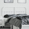 Cabeceira de cama 140 cm metal branco 3
