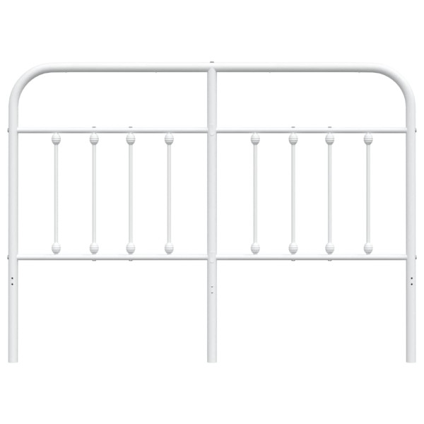 Cabeceira de cama 140 cm metal branco M 4