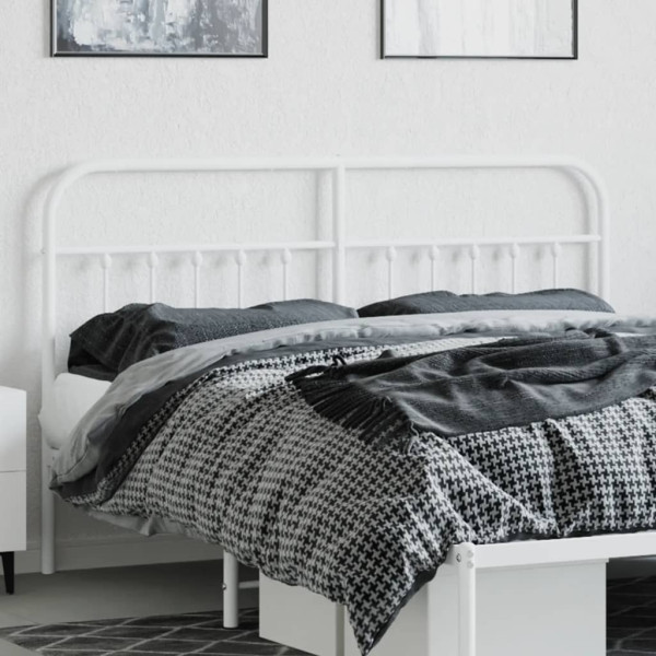 Cabeceira de cama 180 cm metal branco M 3