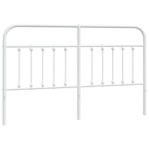 Cabeceira de cama 160 cm metal branco H