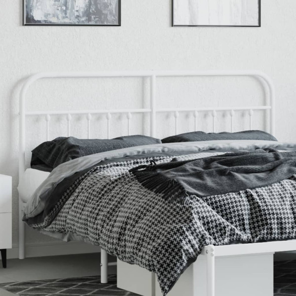 Cabeceira de cama 160 cm metal branco M 3