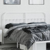 Cabeceira de cama 160 cm metal branco 3