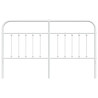 Cabeceira de cama 160 cm metal branco 4