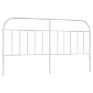 Cabeceira de cama 180 cm metal branco H