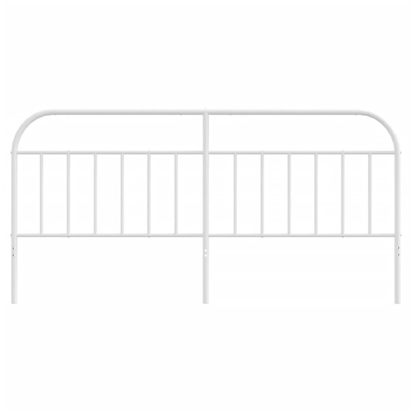 Cabecero de metal blanco 193 cm M 4