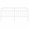 Cabeceira de cama 193 cm metal branco 4