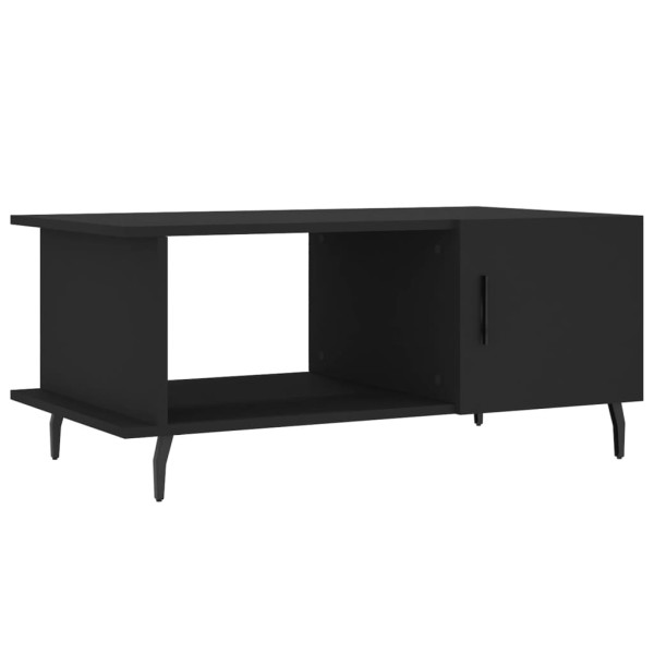 Mesa de centro madera contrachapada negro 90x50x40 cm M 2