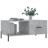 Mesa de centro madera contrachapada gris hormigón 90x50x40 cm 3