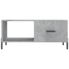 Mesa de centro madera contrachapada gris hormigón 90x50x40 cm 5