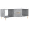 Mesa de centro madera contrachapada gris hormigón 102x50x40 cm 2