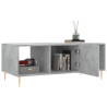 Mesa de centro madera contrachapada gris hormigón 102x50x40 cm 4
