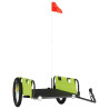Remolque de carga para bicicleta hierro y tela Oxford verde 2