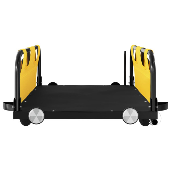 Reboque de bicicleta tecido oxford/ferro amarelo M 5