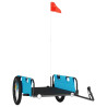 Remolque de carga para bicicleta hierro y tela Oxford azul 2