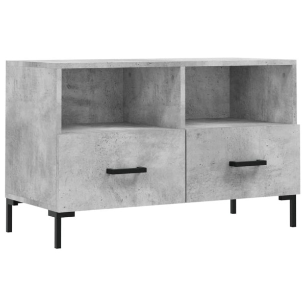 Mueble para TV madera contrachapada gris hormigón 80x36x50 cm M 2