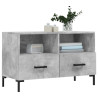 Mueble para TV madera contrachapada gris hormigón 80x36x50 cm 3