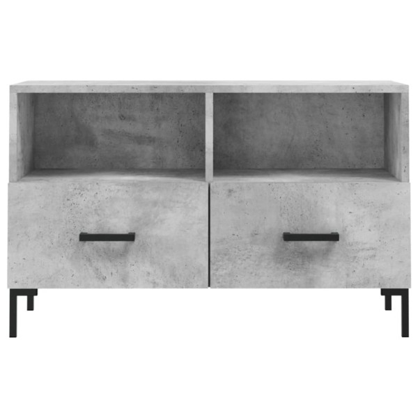 Mueble para TV madera contrachapada gris hormigón 80x36x50 cm M 5