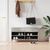 Banco sapateira 102x35x55 cm derivados madeira cinzento sonoma 1
