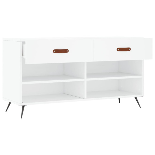 Banco sapateira 102x35x55 cm derivados de madeira branco M 5