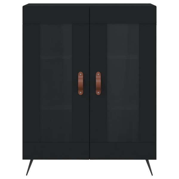 Aparador de madera de ingeniería negro 69.5x34x90 cm M 5