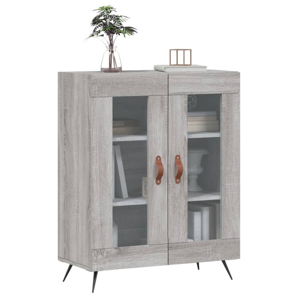 Aparador de madera de ingeniería gris Sonoma 69.5x34x90 cm M 3
