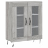 Aparador de madera de ingeniería gris Sonoma 69.5x34x90 cm 2